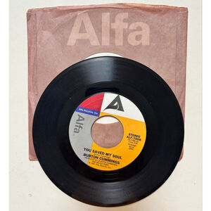1981 Alfa Records 45 RPM Burton Cummings “You Saved My Soul / Real Good”